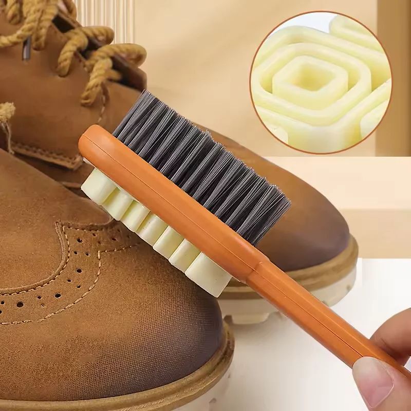 Shoe Cleaning Brush - New Brush and Rubber Polish Eraser