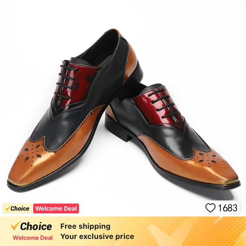 LUXURY MEN'S OXFORD SHOES BLAC - đánh giá và giá Leather Shoe Polish