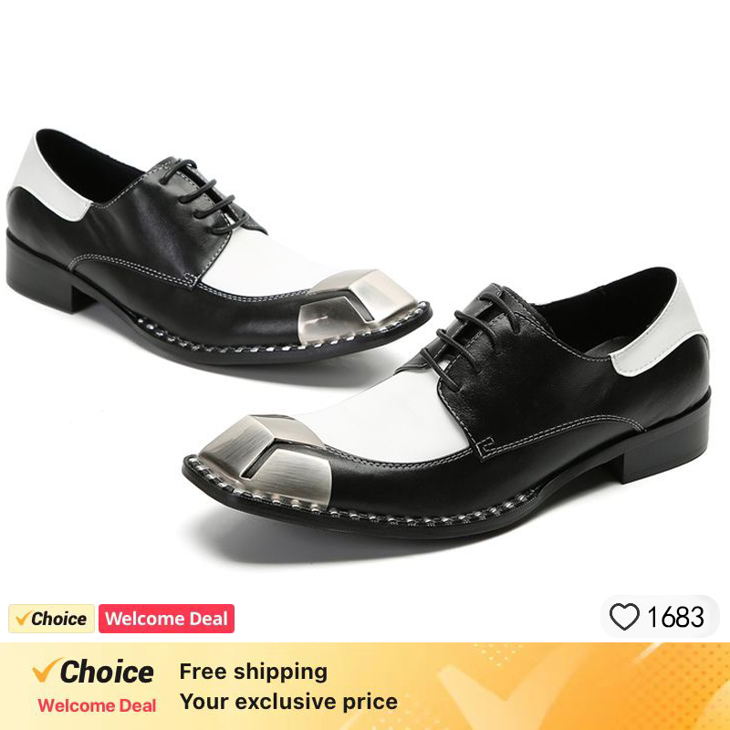 LUXURY MEN'S OXFORD SHOES BLAC - đánh giá và giá Leather Shoe Polish